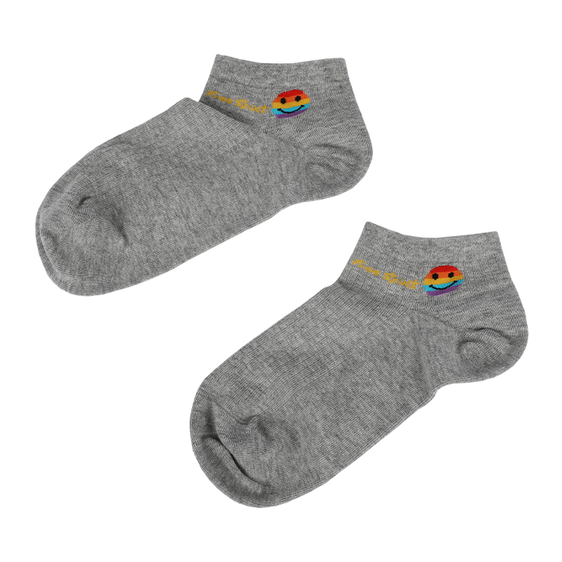 Groothandel of op maat gemaakte sneakersokken met smiley-emoji-gezicht voor dames