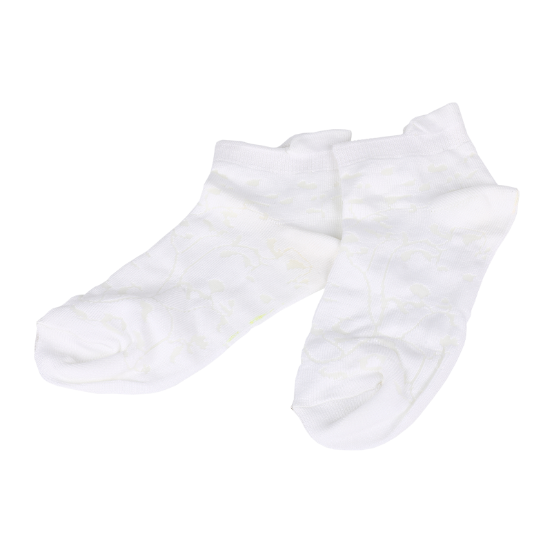 dames superzacht microfiber nylon bloemenpatroon laag uitgesneden sneaker enkelsokken