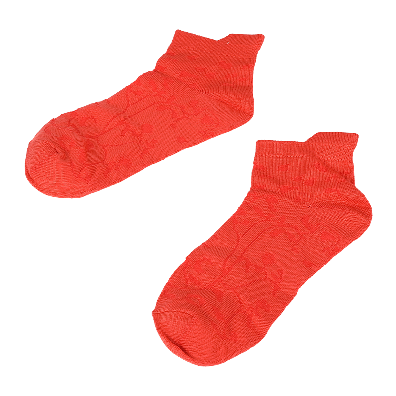dames superzacht microfiber nylon bloemenpatroon laag uitgesneden sneaker enkelsokken