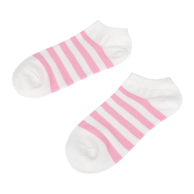 Groothandel custom dames klassieke streep computer linking onzichtbare naadloze teen laag uitgesneden sneaker enkelsokken