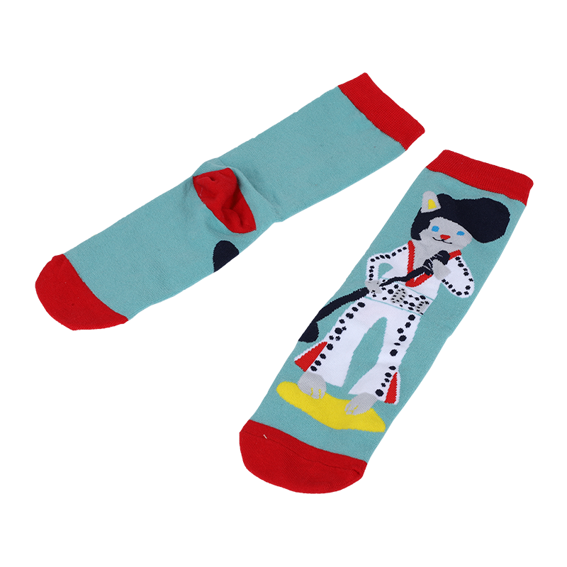 Aangepaste OEM beste jacquard nieuwigheid unisex schattige anime superheld aangepaste katoenen casual fashion tube sokken