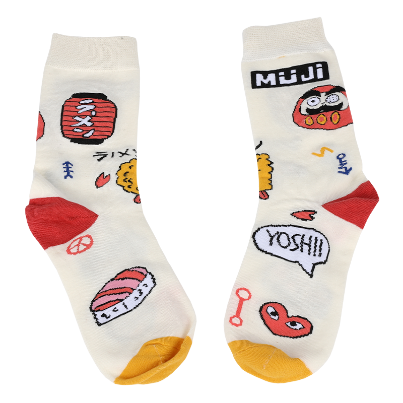 Passen bij de esthetiek van je kledingcollectie unisex anime cartoon casual dry-fit crew sokken, gemaakt van hoogwaardig katoen, dus sokken zijn zacht, comfortabel, duurzaam, ademend en warm.