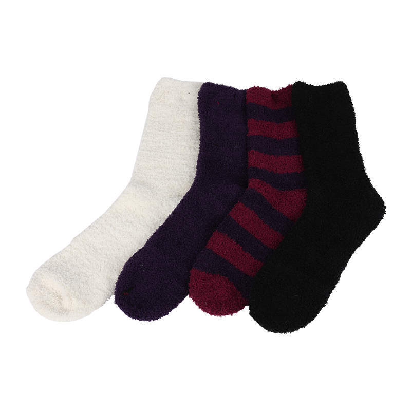Aangepaste superzachte verengaren low-gauge winter thermische warme fuzzy indoor vloersokken