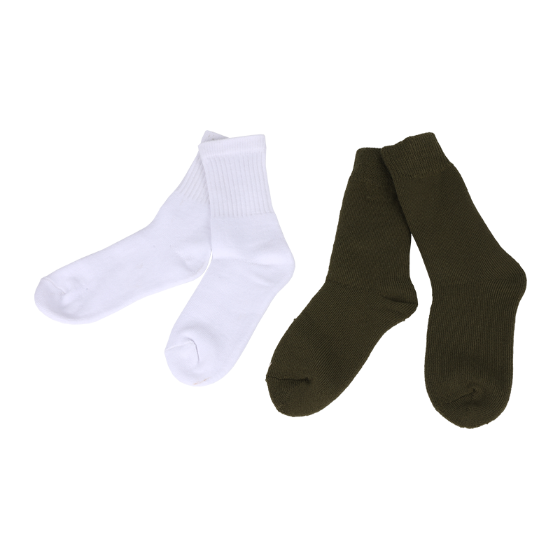 Basic effen kleur badstof kussen middenherfst en winter thermische warme schoolsokken