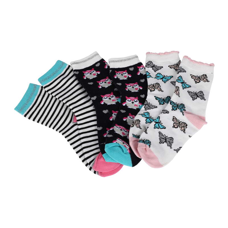 0-8 jaar kinderen schattige fijne nieuwigheidssokken met veergaren en zilveren lurex fijne jacquard