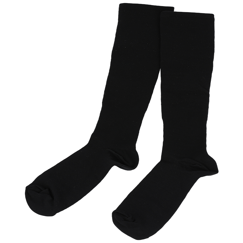 Klassieke effen varices druk compressie gezonde comfortabele kous tijdens het reizen vliegen, staand werken, wandelen, bergbeklimmen wellness kniekous sokken